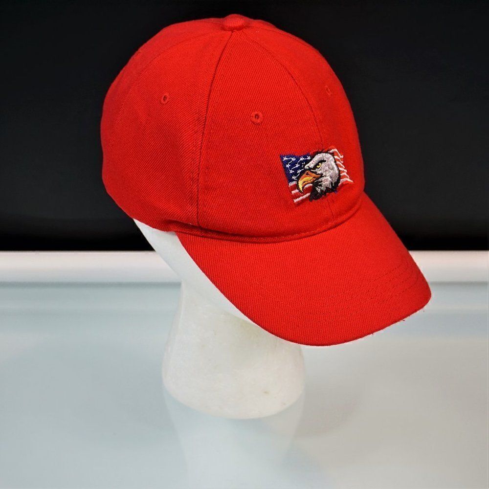 Vintage Patriotic Cap USA Flag American Eagle